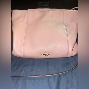 Coach Blush Pink Leather Shoulder Bag